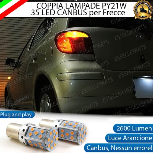 Coppia Frecce Posteriori PY21W 35 LED Canbus TOYOTA Yaris 1