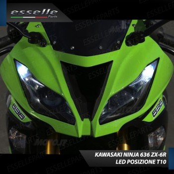 Luci posizione T10 5 LED Canbus per KAWASAKI Ninja 636 ZX-6R 2013-2016 ABS