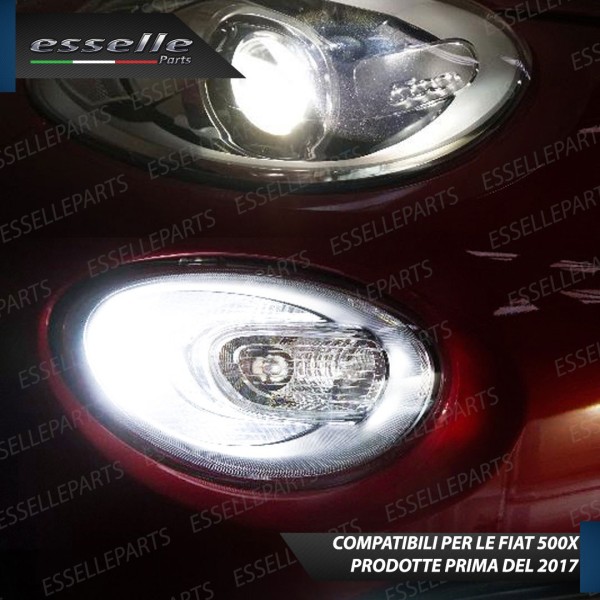 Lampade Luci diurne DRL P12W Canbus LED 6000K Fiat 500X Fino al 2016