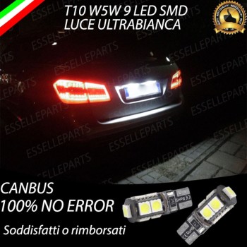Luci Targa 9 LED per Mercedes Classe E W212 Canbus Bianco
