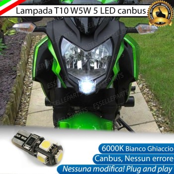 Luce posizione T10 5 LED Canbus per KAWASAKI Z 250 SL 2015-2016
