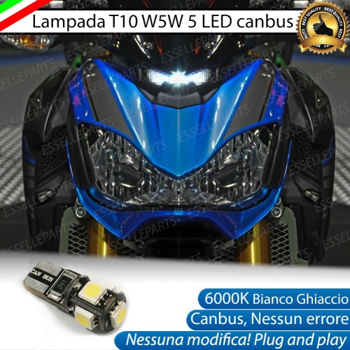 Luce posizione T10 5 LED Canbus per KAWASAKI Z 900 2017-2018