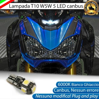 Luce posizione T10 5 LED Canbus per KAWASAKI Z 900 2017-2018