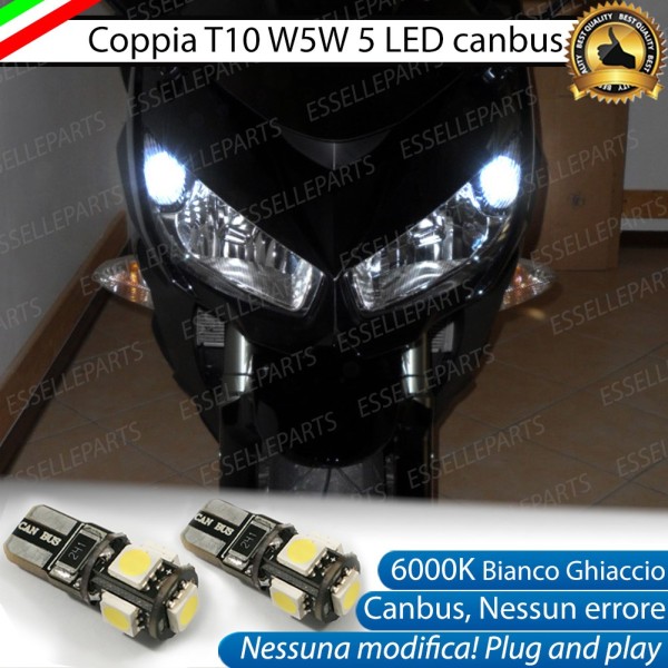 Luci posizione T10 5 LED Canbus per KAWASAKI Z 1000 SX 2014-2016 ABS