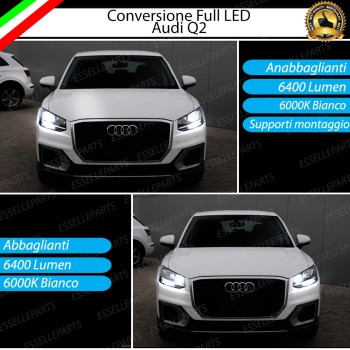 Conversione Fari Full Led H7 per Audi Q2 6000K Canbus