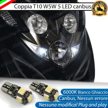Luci posizione T10 5 LED Canbus per KYMCO Myroad 700i 2011-2016