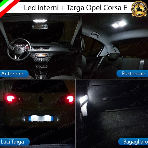 Led interni completo + Targa OPEL CORSA E
