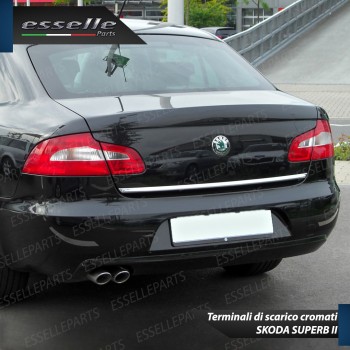 Terminale di scarico cromato MARMITTA FINALINO CROMATO INOX SKODA SUPERB II Terminale di scarico cromato MARMITTA FINALINO CROMATO INOX SKODA SUPERB II