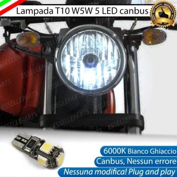 Luce posizione T10 5 LED Canbus per MOTO GUZZI Audace 1400 2017-2020