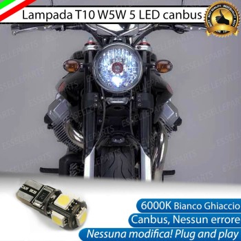 Luce posizione T10 5 LED Canbus per MOTO GUZZI Griso 1100 2005-2011