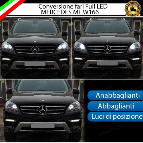 Conversione Fari Full LED 6000k canbus MERCEDES ML W166 No Error