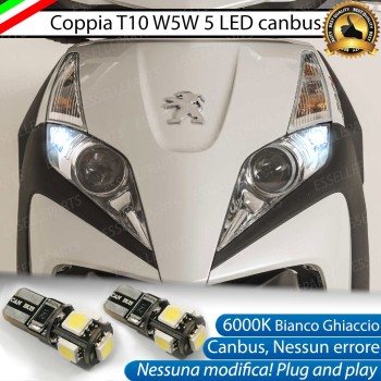 Luci posizione T10 5 LED Canbus per PEUGEOT Geopolis 300 2010-2013