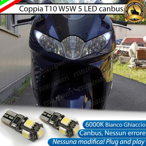 Luci posizione T10 5 LED Canbus per Triumph Sprint 1050 2005-2010 ST
