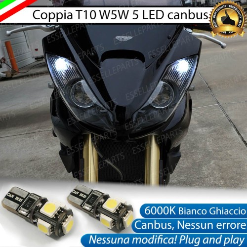 Luci posizione T10 5 LED Canbus per Triumph Tiger 1050 2006-2013 SE ABS