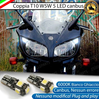 Luci posizione T10 5 LED Canbus per YAMAHA FZ1 2006-2016 Fazer