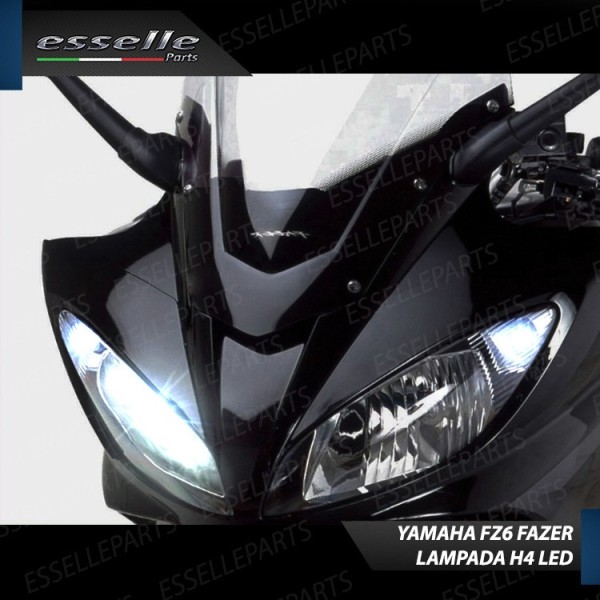 Kit Full LED Lampada H4 9000 Lumen Abbaglianti per YAMAHA FZ6 2006-2011 Fazer S2