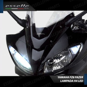 Kit Full LED Lampada H4 9000 Lumen Abbaglianti per YAMAHA FZ6 2006-2011 Fazer S2