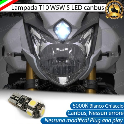 Luce posizione T10 5 LED Canbus per YAMAHA FZ8 2010-2012