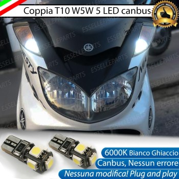 Luci posizione T10 5 LED Canbus per YAMAHA Majesty 400 2004-2008