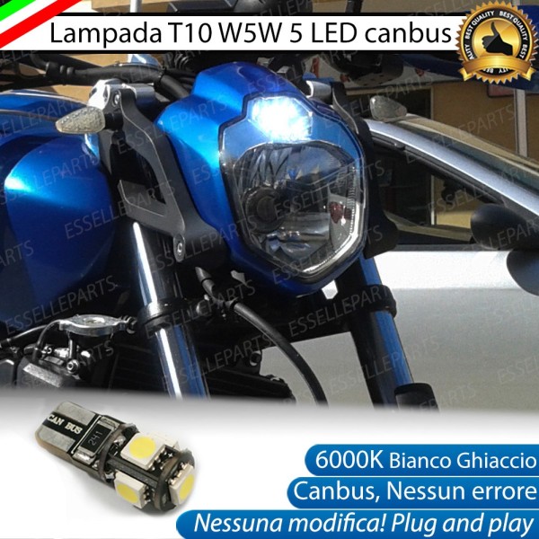 Luce posizione T10 5 LED Canbus per YAMAHA MT-03 2006-2014