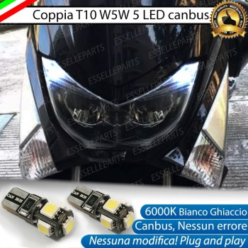 Luci posizione T10 5 LED Canbus per YAMAHA N-Max 125 2017-2020