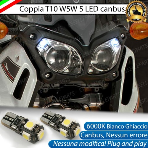 Luci posizione T10 5 LED Canbus per YAMAHA XT 1200 2017-2020 Z Super Tenere' ABS