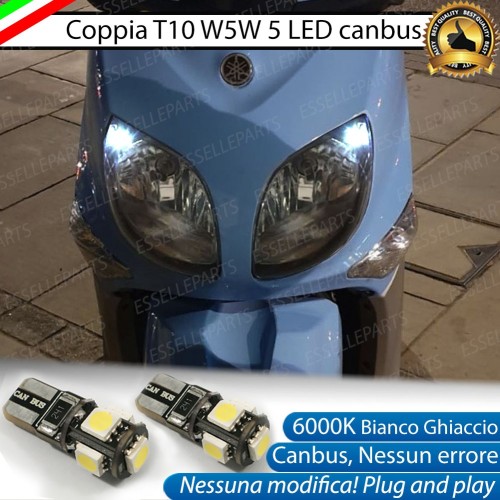 Luci posizione T10 5 LED Canbus per YAMAHA Xenter 150 2011-2014