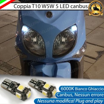 Luci posizione T10 5 LED Canbus per YAMAHA Xenter 150 2015-2017