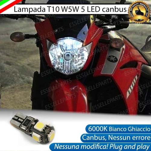 Luce posizione T10 5 LED Canbus per YAMAHA XT 660 2004-2016 R