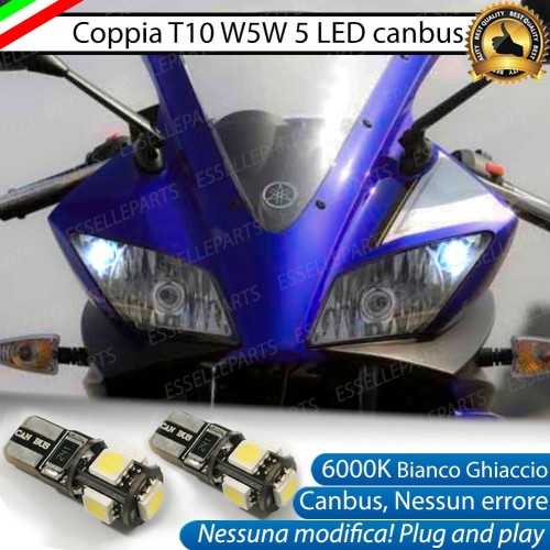 Luci posizione T10 5 LED Canbus per YAMAHA YZF R125 2014-2016