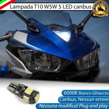 Luce posizione T10 5 LED Canbus per YAMAHA YZF R3 2018