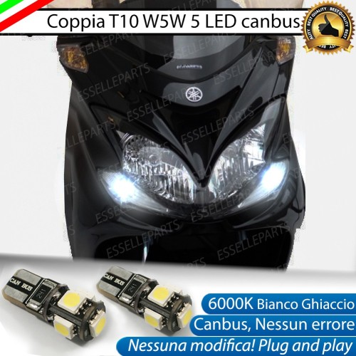 Luci posizione T10 5 LED Canbus per YAMAHA Majesty 400 2009-2014