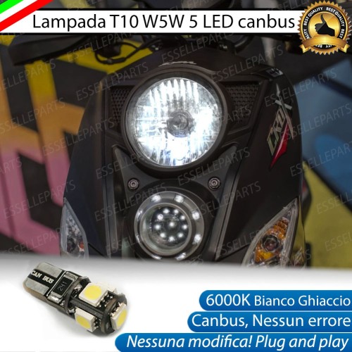 Luce posizione T10 5 LED Canbus per SYM Crox 125 2017-2020 CBS