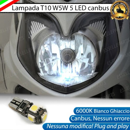 Luce posizione T10 5 LED Canbus per SYM Jet 4 50 2007-2017 R