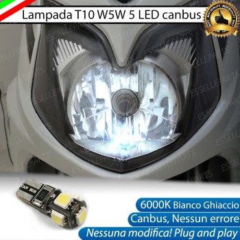 Luce posizione T10 5 LED Canbus per SYM Jet 4 125 2007-2013