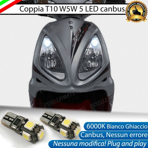 Luci posizione T10 5 LED Canbus per SYM Jet 50 2003-2011 Euro X