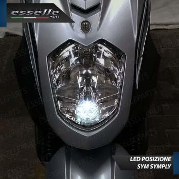 Luce posizione T10 5 LED Canbus per SYM Symply 50 2014-2017 2