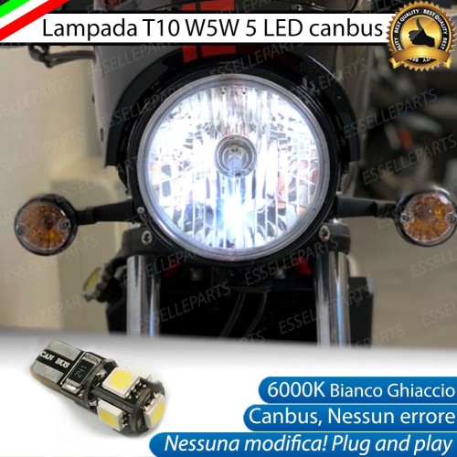 Luce posizione T10 5 LED Canbus per SYM Wolf CR 300 2019-2020
