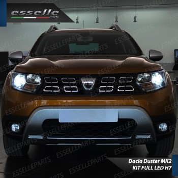Kit Full LED H7 6400 Lumen 6000K bianco Anabbaglianti DACIA DUSTER 2