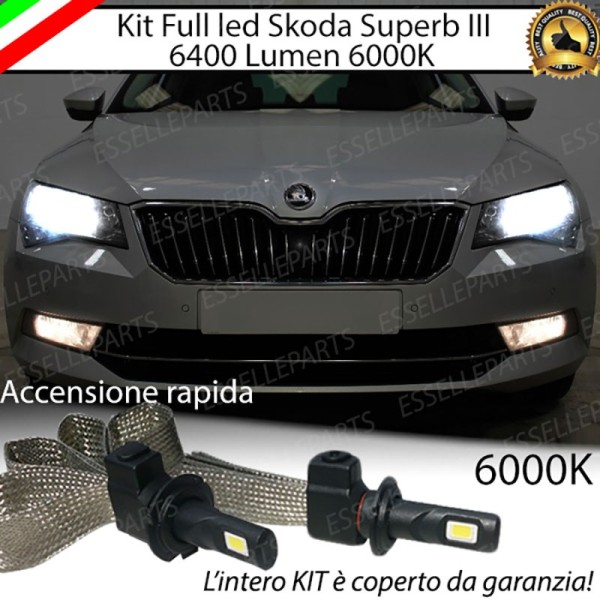 Kit Full LED H7 6400 LUMEN Anabbaglianti SKODA SUPERB III