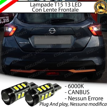 Luci Retromarcia Led Canbus NISSAN MICRA V 6000K Luce Bianca No Error