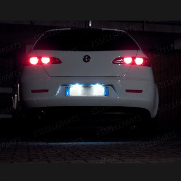 Kit LED interni + Luci targa LED 6000K Bianco Canbus Alfa Romeo 159 Station Wagon