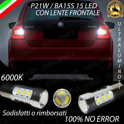Luci Retromarcia 15 LED Skoda Rapid CON LENTE FRONTALE