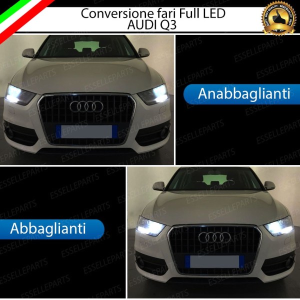 Conversione Fari Full LED 6000K bianco Audi Q3