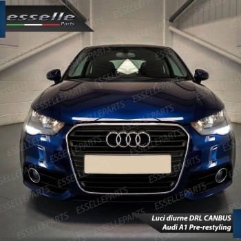 Conversione LED Luci diurne DRL + Placchette LED Targa Audi A1 8X Fino al 2014 Conversione LED Luci diurne DRL + Placchette LED Targa Audi A1 8X Fino al 2014