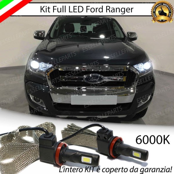 Kit Full LED Anabbaglianti H11 6400 Lumen 6000K bianco FORD RANGER 4