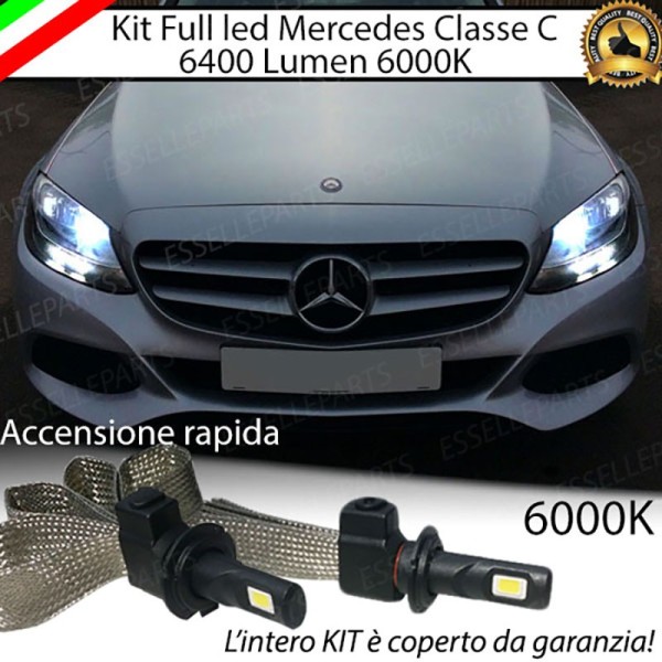 Kit Full LED H7 6400 LUMEN Abbaglianti MERCEDES CLASSE C W205