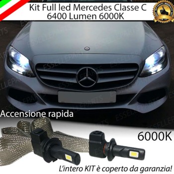 Kit Full LED H7 6400 LUMEN Abbaglianti MERCEDES CLASSE C W205