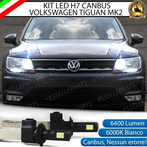 Kit Full LED H7 6400 LUMEN Abbaglianti VW TIGUAN II