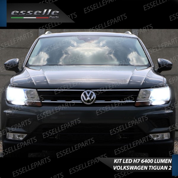 Kit Full LED H7 6400 LUMEN Anabbaglianti VW TIGUAN II + portalampade specifici
